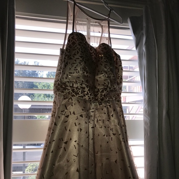 Macy's Dresses Gold Dress Poshmark